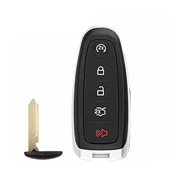 Keyless Factory KeylessFactory: 5 BUTTON REPLACEMENT SHELL FOR FORD SMART PROXIMITY KEYS M3N5WY8610 164-R8092 SKS-FD-1421 - main